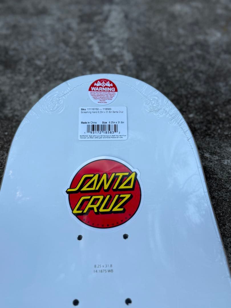 SANTA CRUZ デッキ 8.25 MOBデッキテープ付き