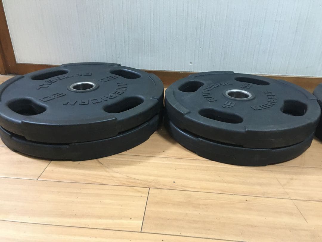 American Barbell アメリカンバーベル 計97.5kg穴径50mm