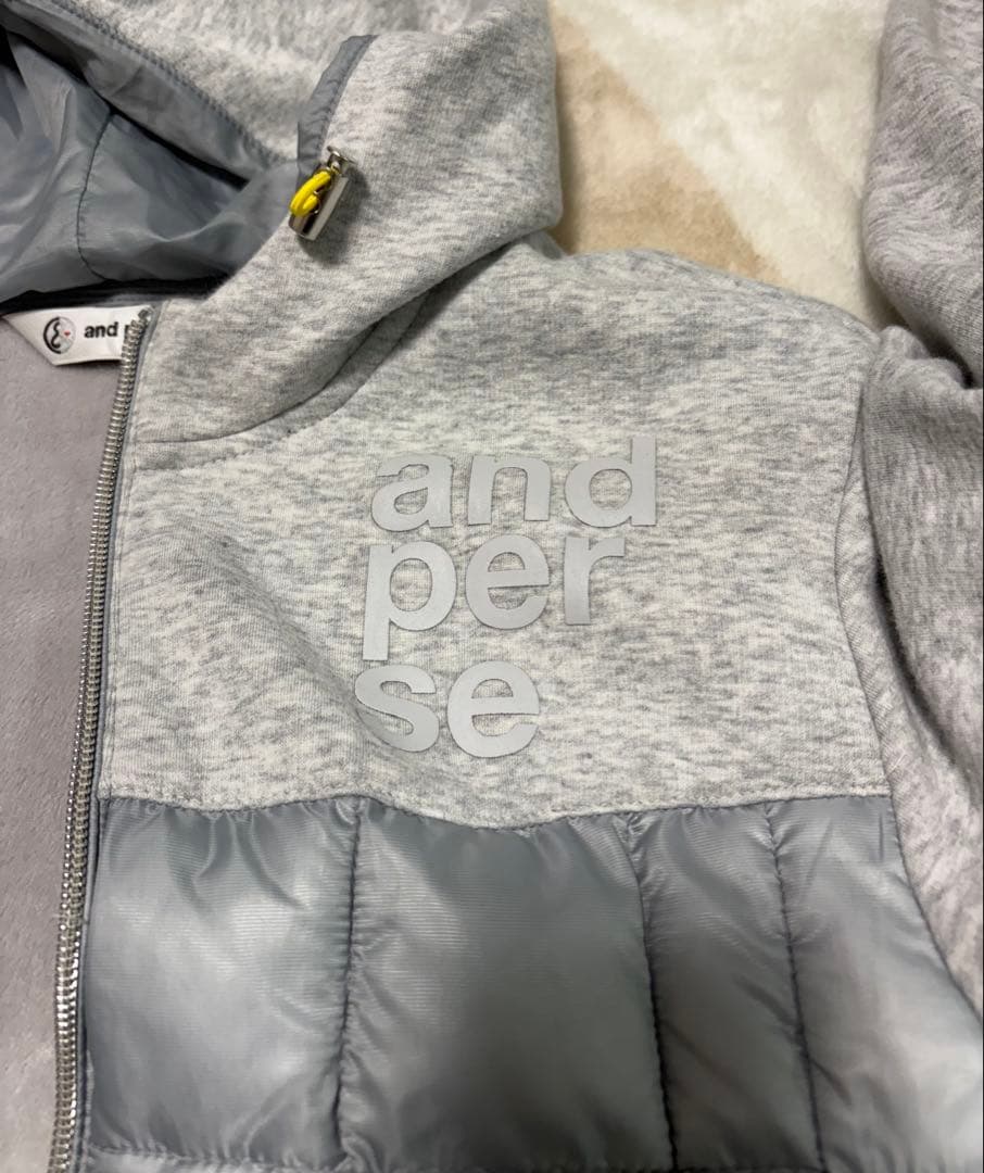 and per se（アンパスィ）　裏起毛パーカー