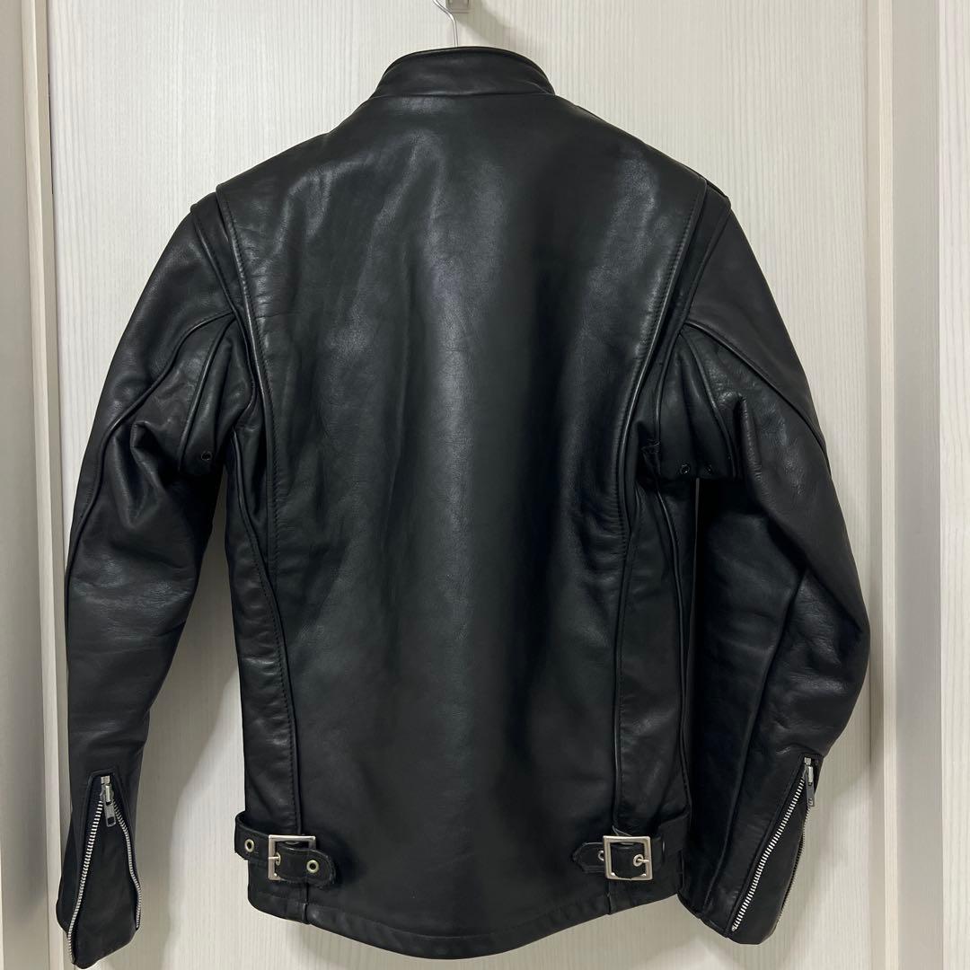 Schott 641 シングルライダース　 ボアライナー付 サイズ34 ブラック