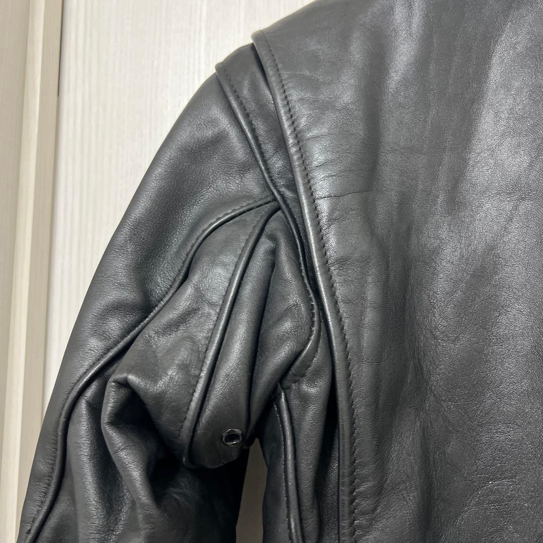 Schott 641 シングルライダース　 ボアライナー付 サイズ34 ブラック