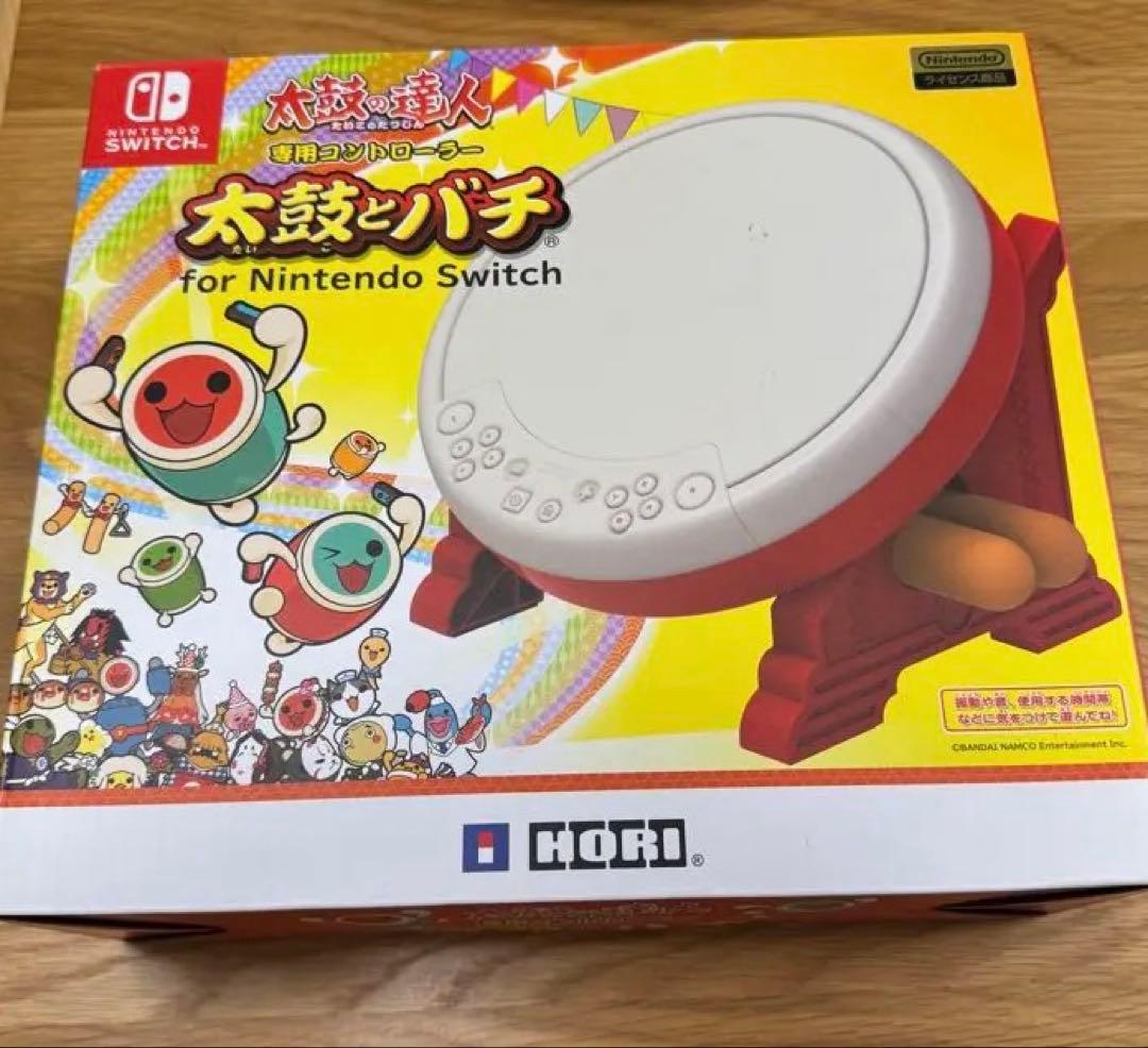 【ジャンク品】Switch 太鼓の達人 太鼓とバチ＋ソフト2本セット
