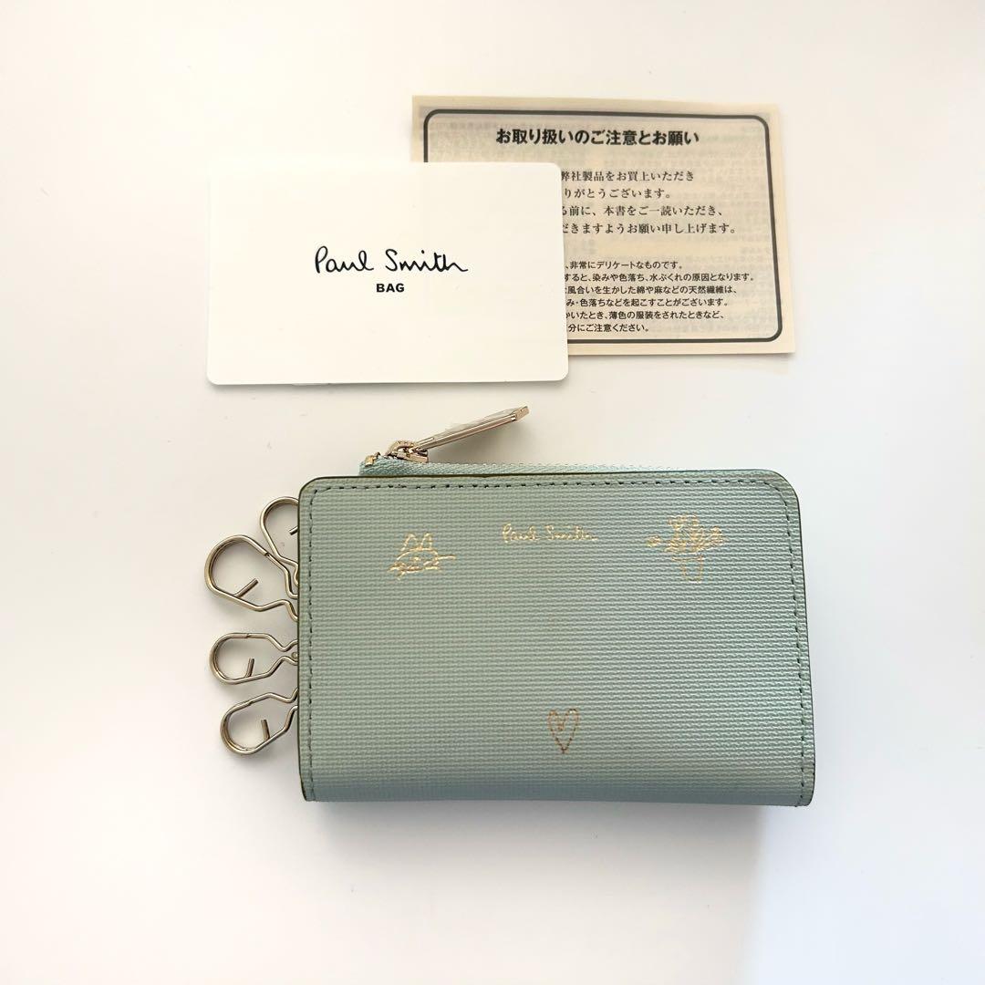 Paul Smith キーケース ケース ミックスドゥードゥル ミント