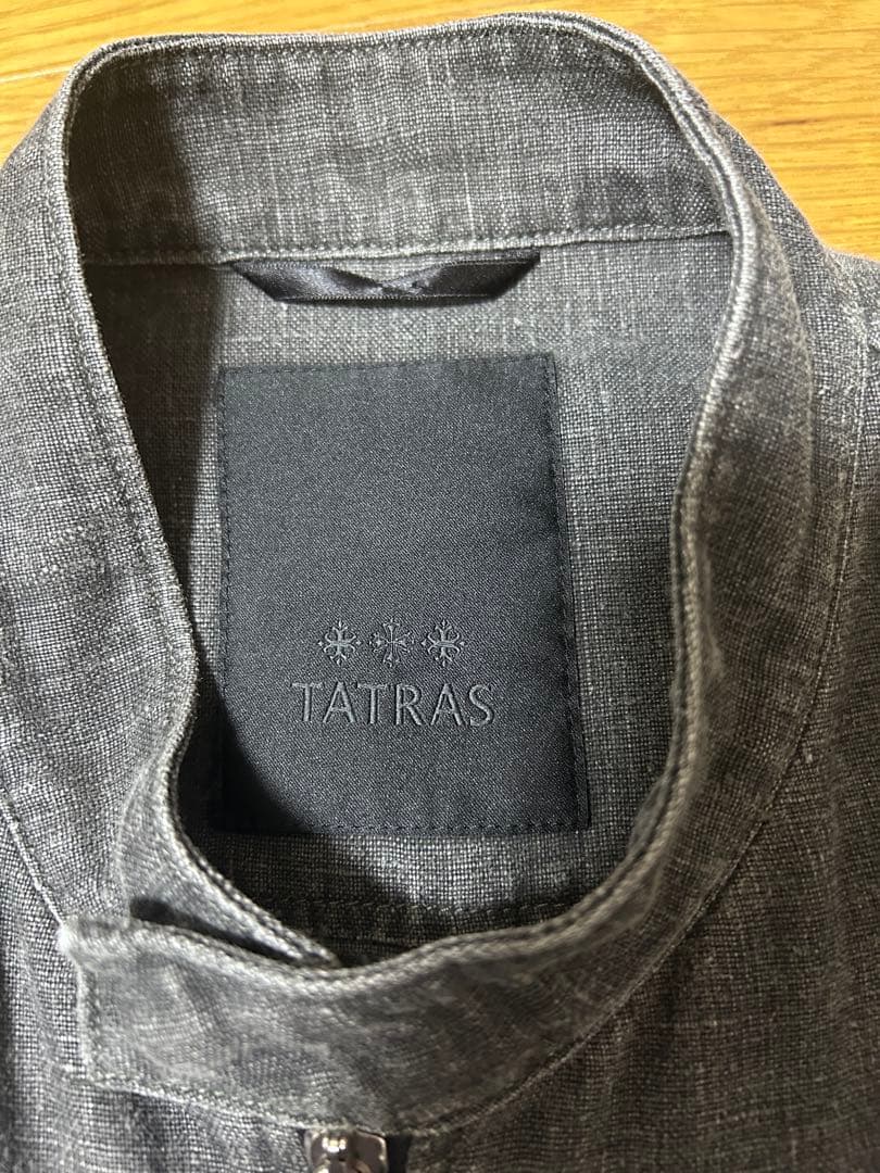 TATRAS グレー リネンシングルライダース お兄系 y2k ダークウェア