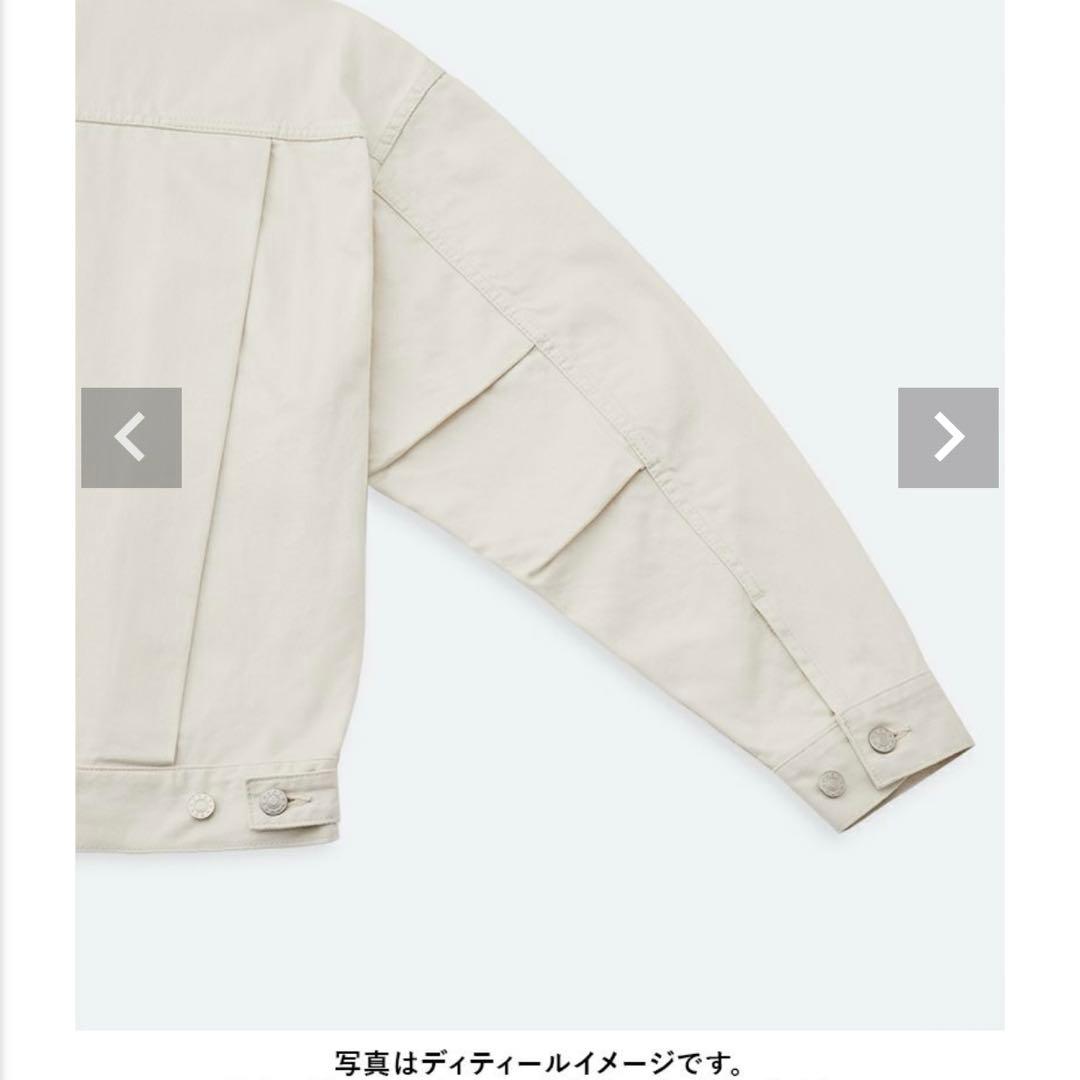 新品未使用ソフトハイフンTUCKED DETAILデニムジャケットGジャン04
