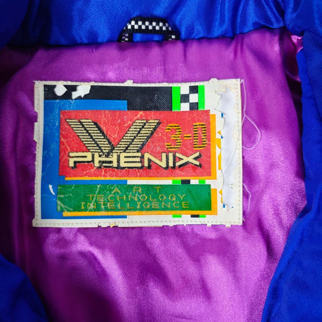 【美品】PHENIX スキー ジャケット 3D LINE90 レトロ配色　Y2K