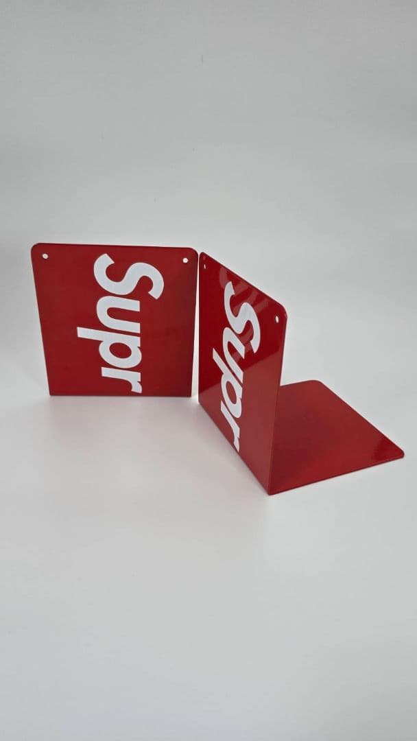 Supreme ブックスタンド 2個 ブックエンド 本立て シュプリーム