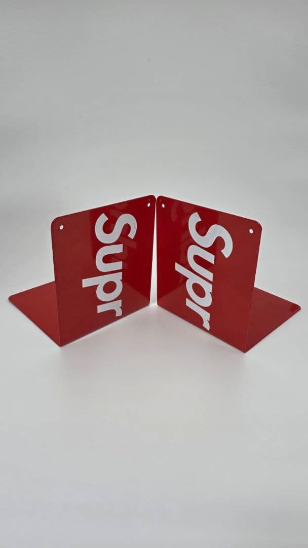 Supreme ブックスタンド 2個 ブックエンド 本立て シュプリーム