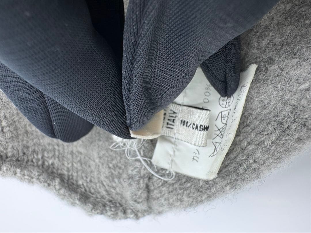 HERMES エルメス カシミヤ グレー ニットキャップ