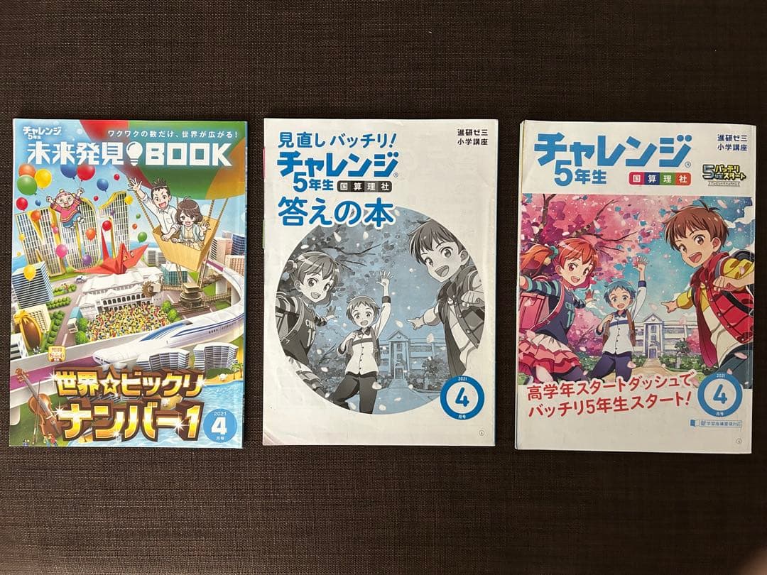 進研ゼミ小学講座　小学5年生　未記入　まとめ売り