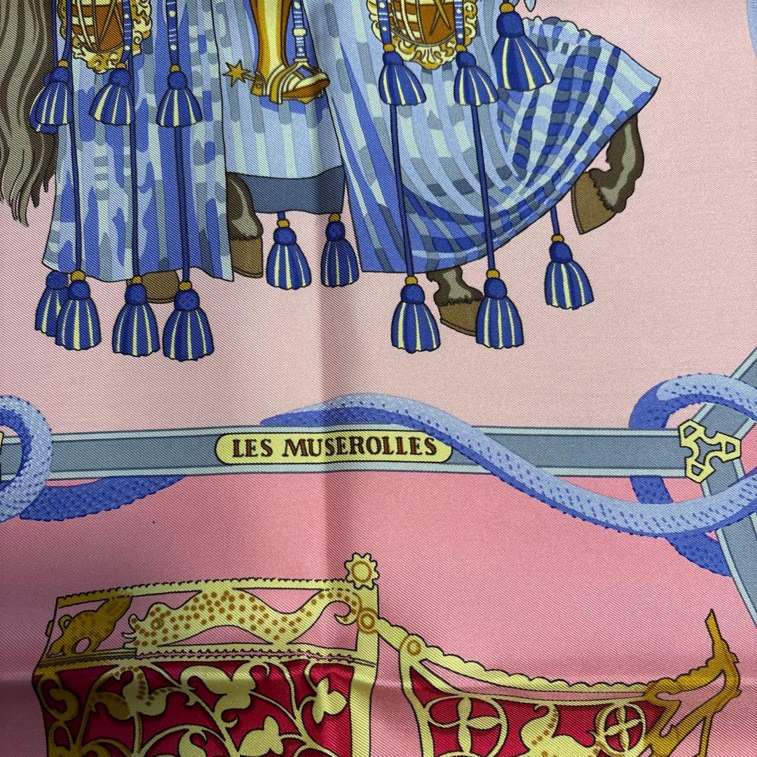 【新品未使用】エルメス　カレ90 LES MUSEROILLES 箱付