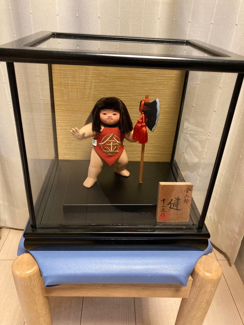 五月人形 金太郎　ガラスケース付き