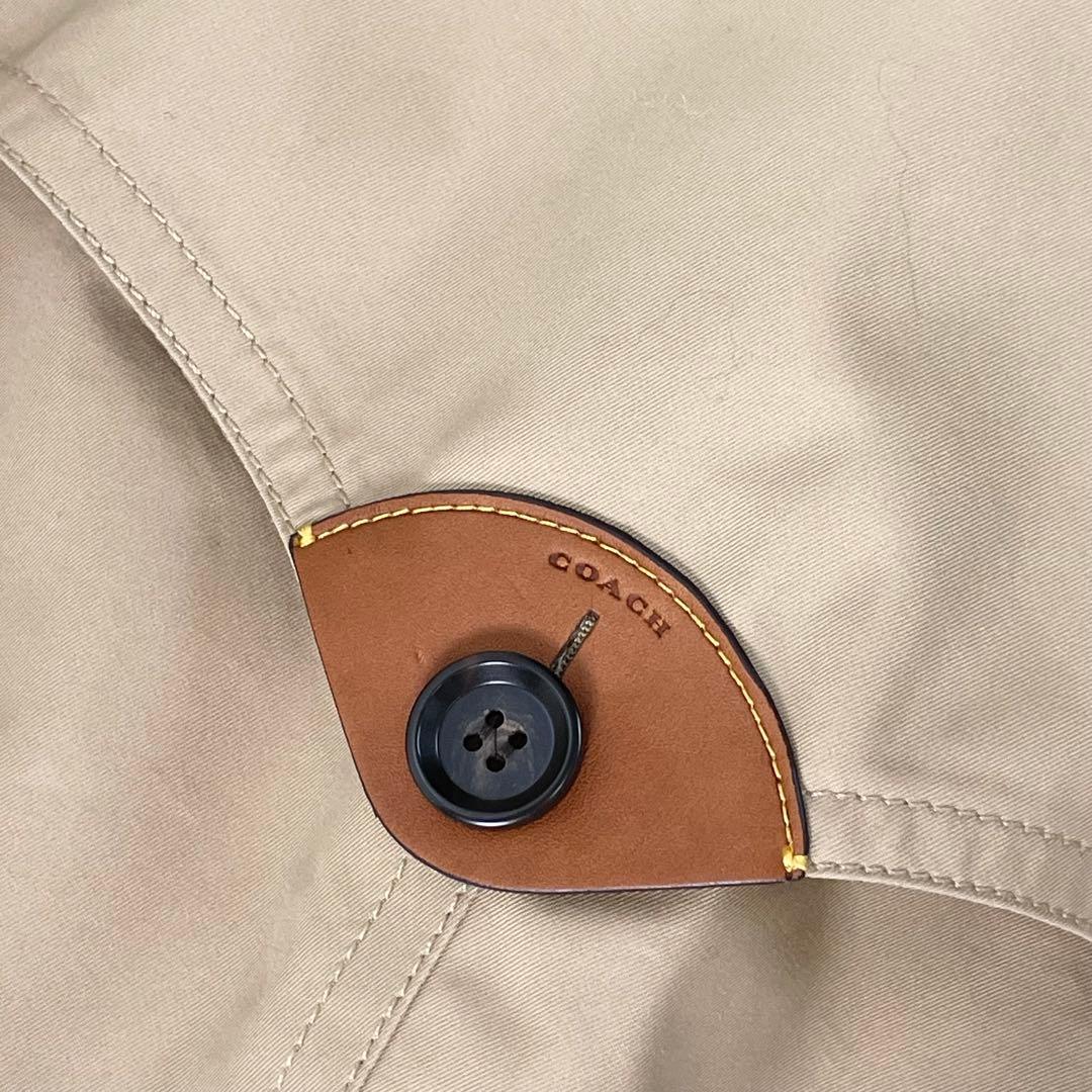 美品 COACH コーチ F33970 ショート丈 トレンチコート ジャケット