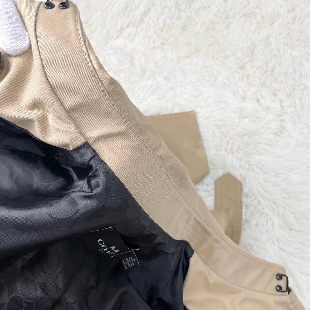 美品 COACH コーチ F33970 ショート丈 トレンチコート ジャケット