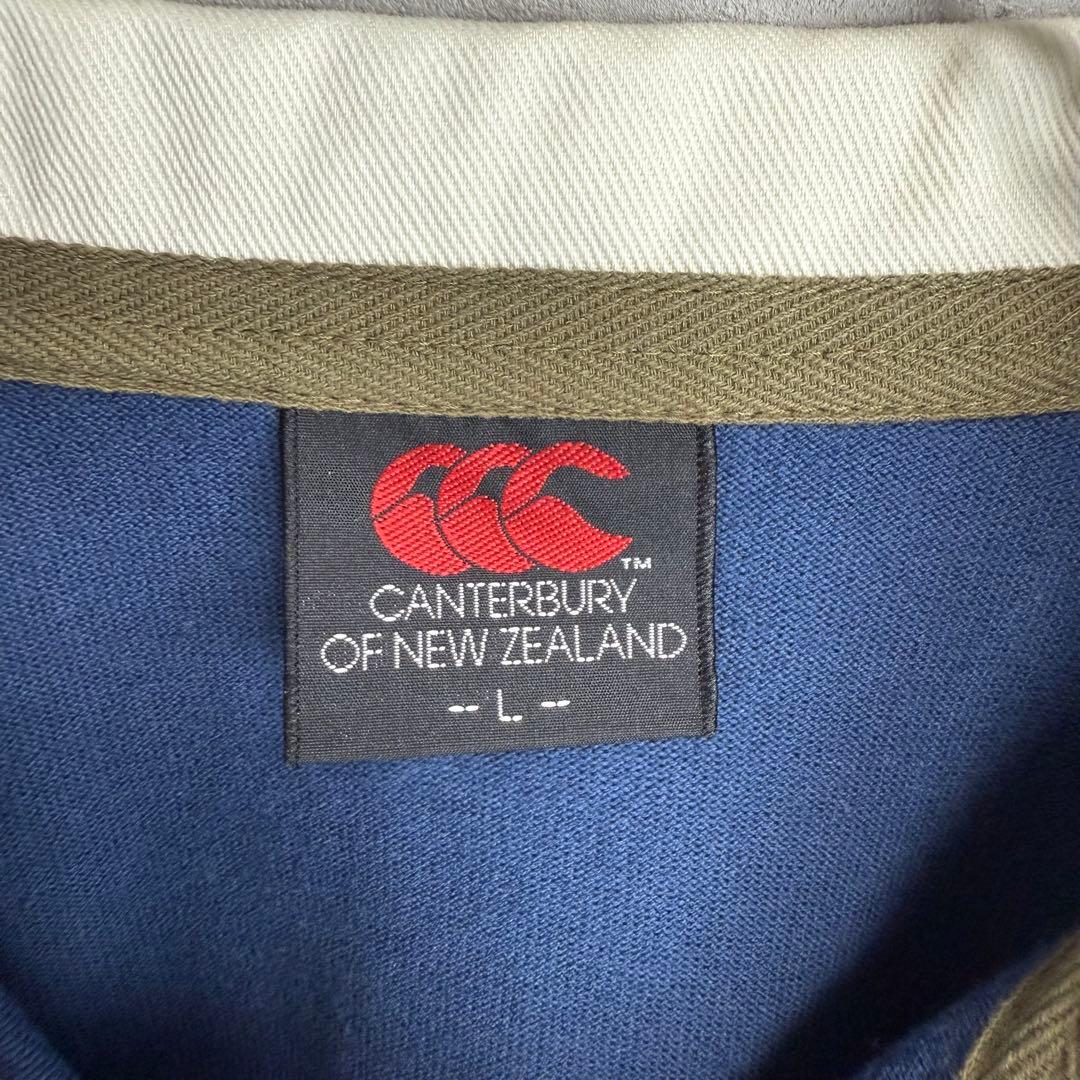 90's 00's Canterbury カンタベリー　ボーダーラガーシャツ