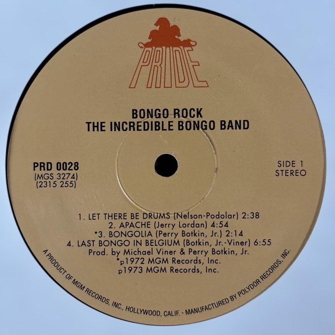 洋楽 INCREDBILE BONGO BAND BONGO ROCK