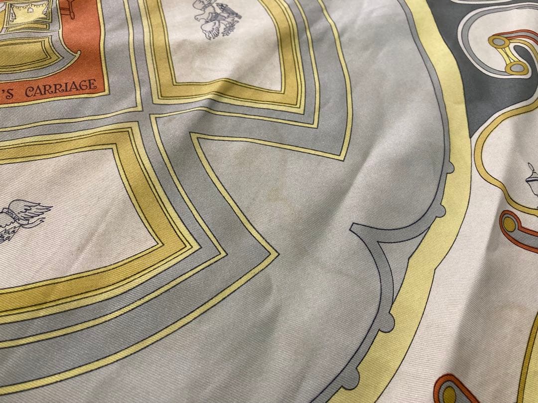 HERMES エルメス　カレ90 スカーフ　ジョージワシントンの馬車　正規品