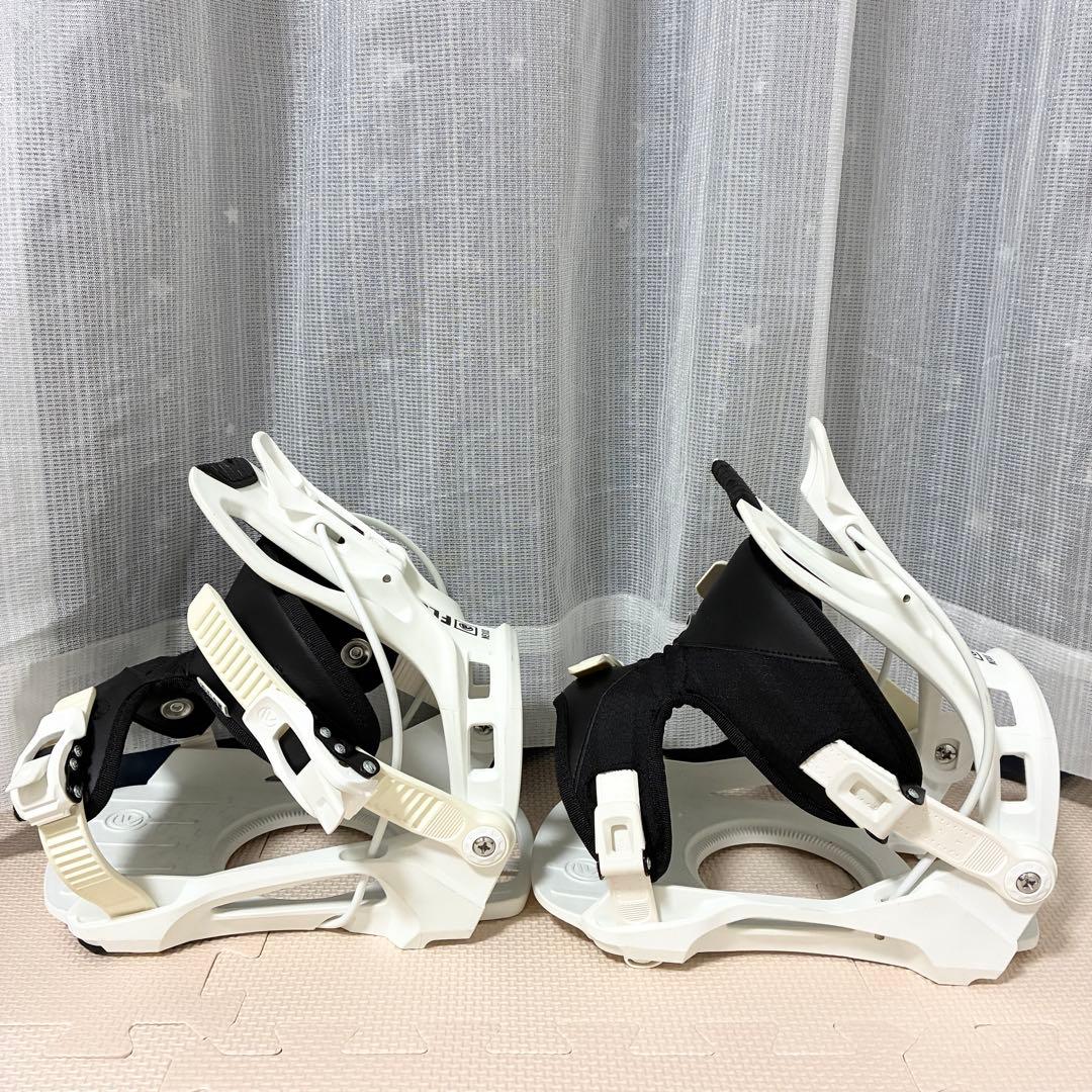 23-24 FLOW Lサイズ　スノーボード　ビンディング　バインディング　白