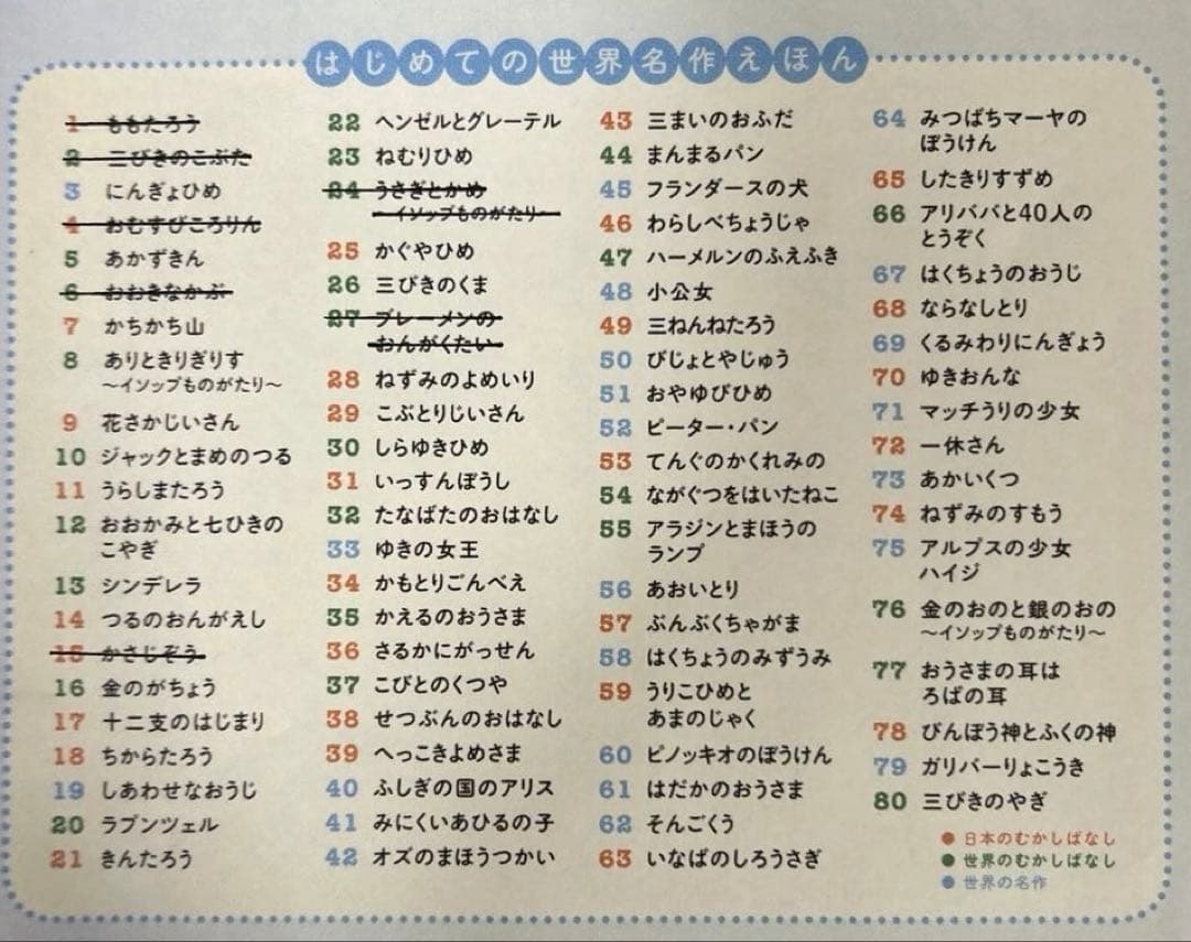 美品　はじめての世界名作えほん　2冊からお譲りします！