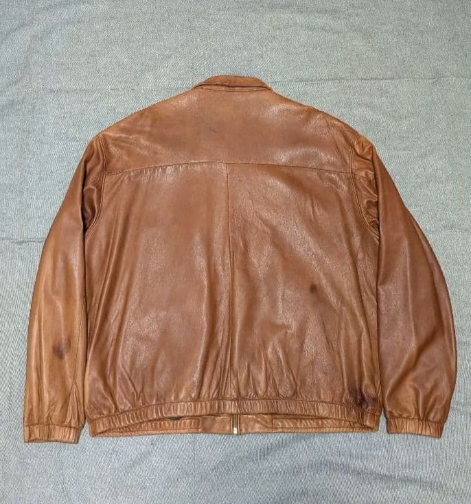 ralph lauren ポニー無し swingtop leather jkt