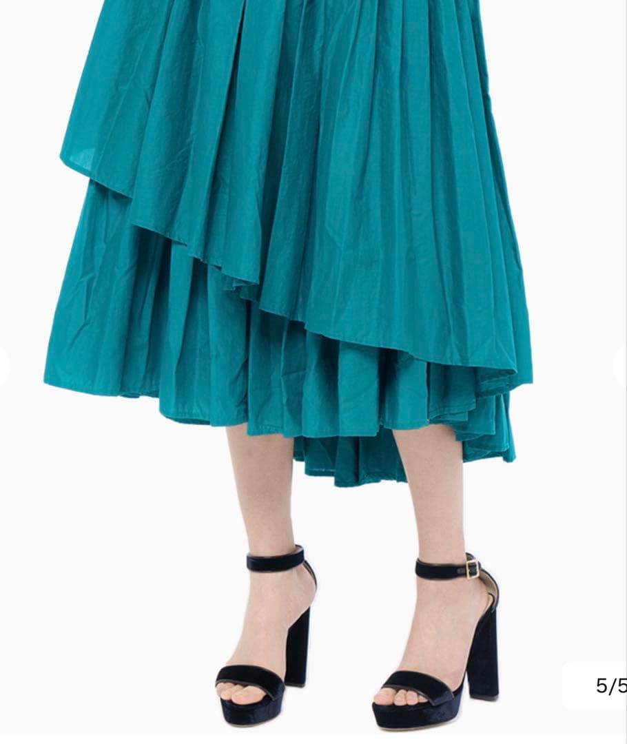 美品　Merlette カシュクールワンピ　巻きスカートワンピース　梨花着用