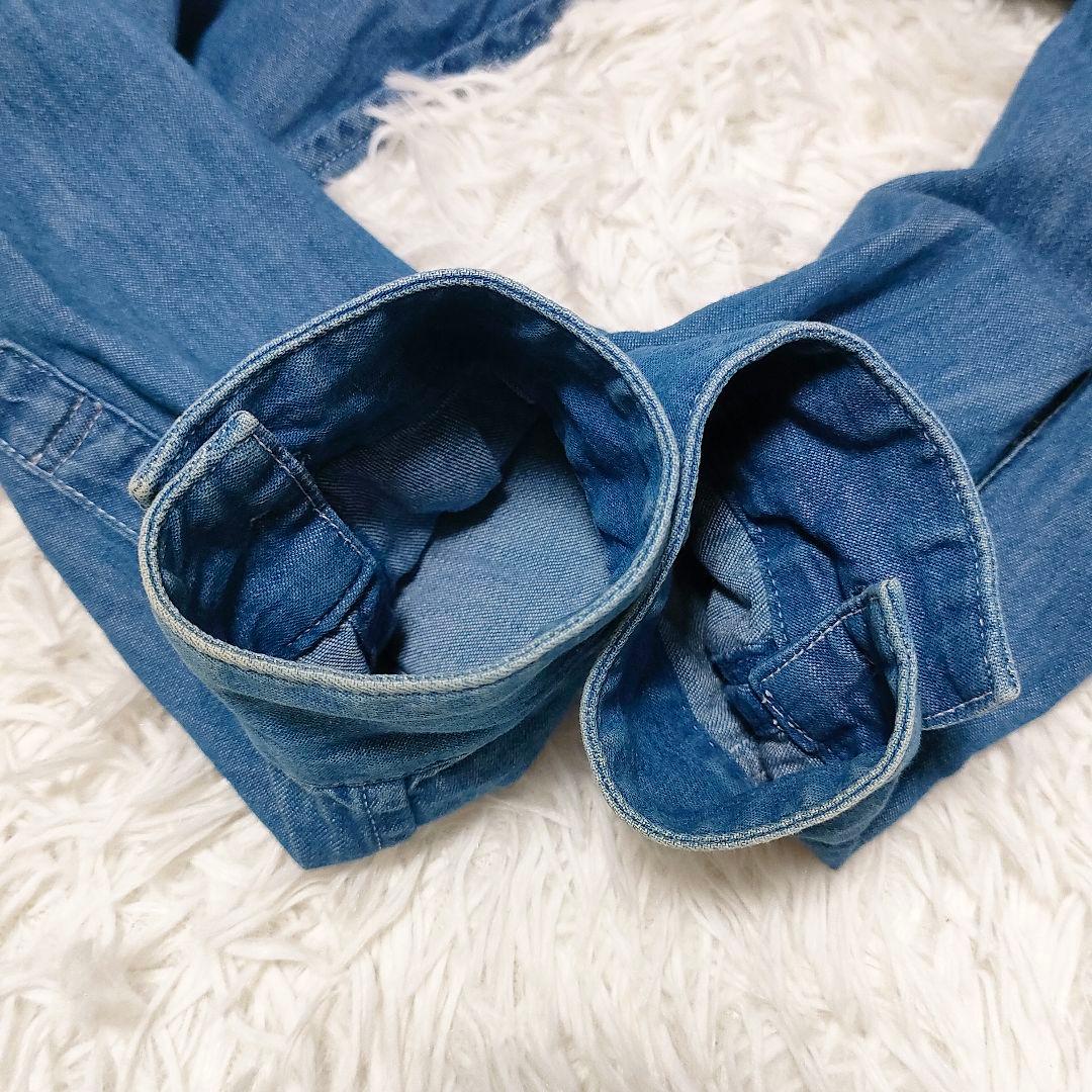 UNITED ARROWS　ユナイテッドアローズ　DENIM フリル シャツ