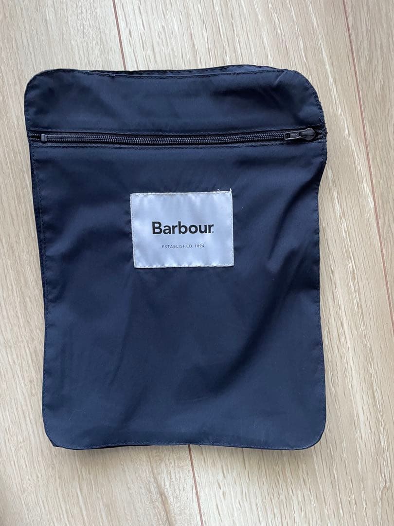 BARBOUR: 別注 ボーダー パッカブル ナイロンコート