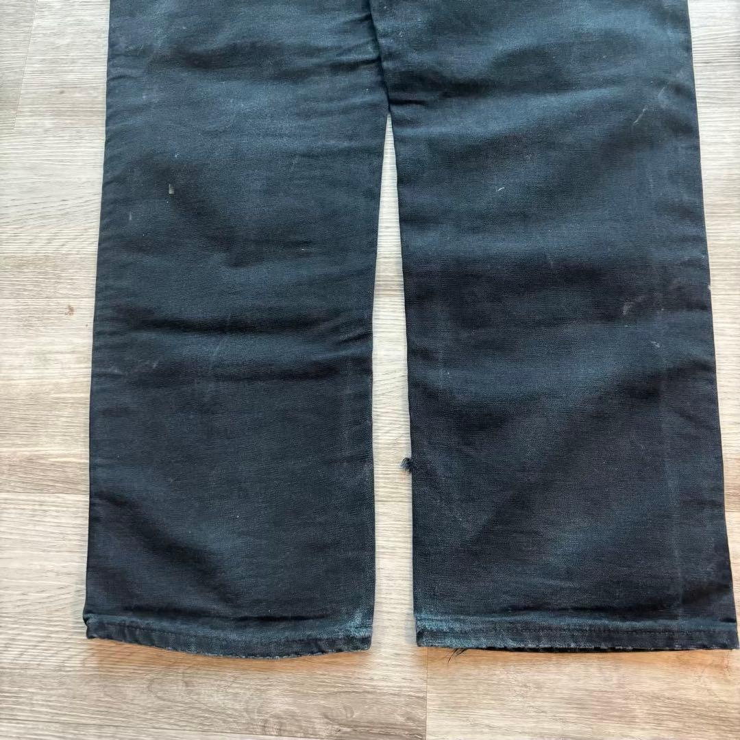 USA製B01 Carhartt ダブルニー ブラック 良フェード 極太#594
