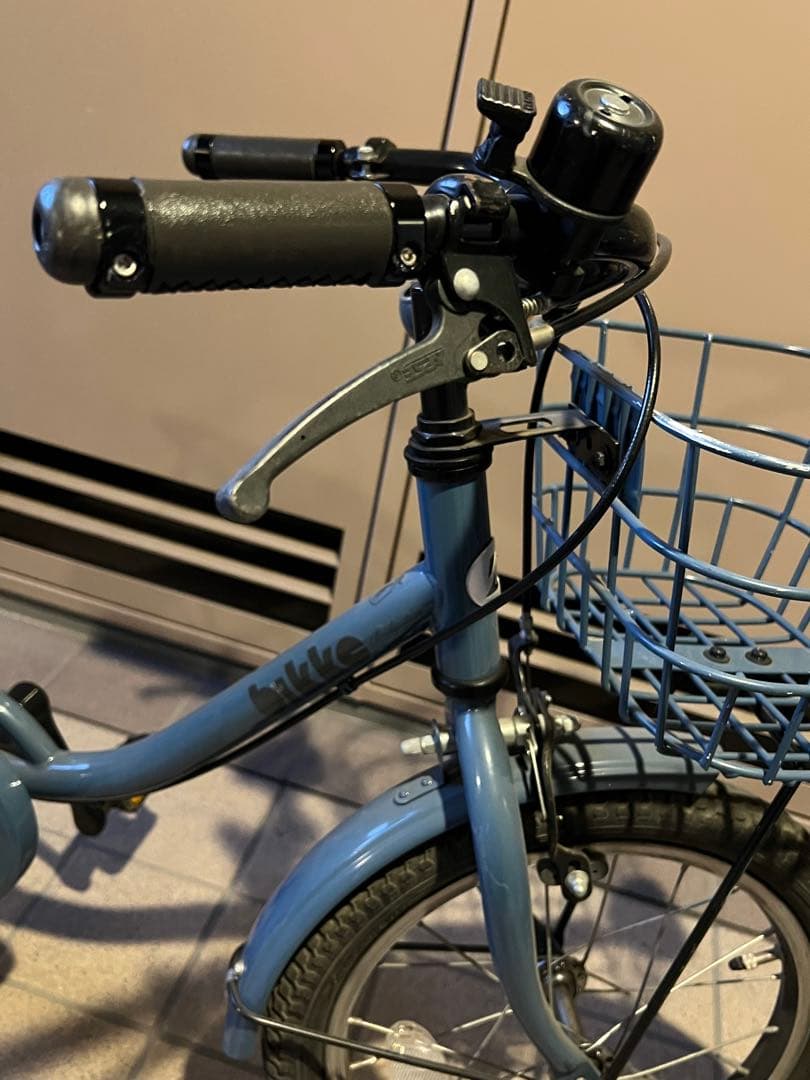 引き取or着払いブリヂストン bikke 16インチ ブルーグレー 子供用自転車