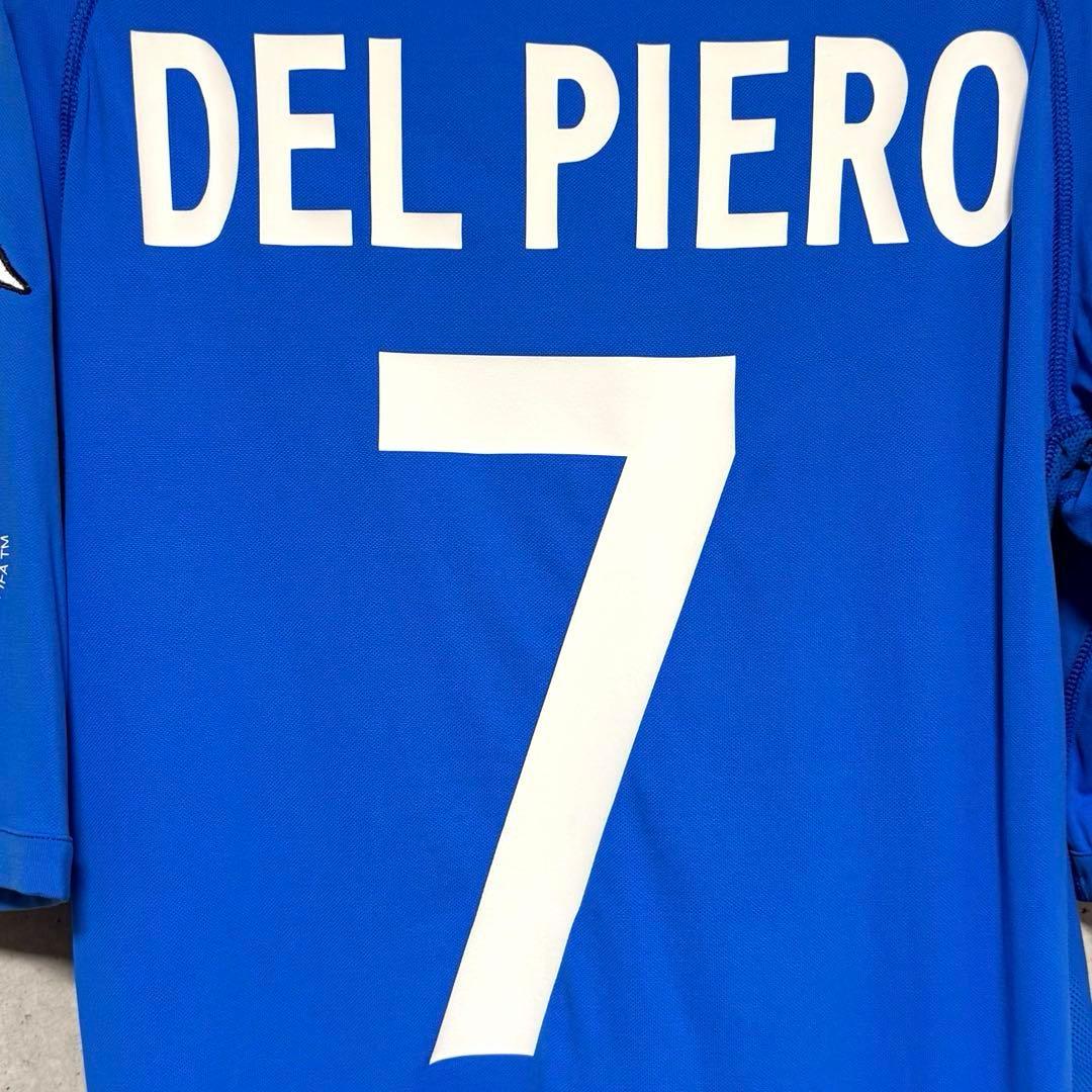 【新品/タグ付き】2002日韓W杯 イタリア代表 ♯7 デルピエロ【Lサイズ】