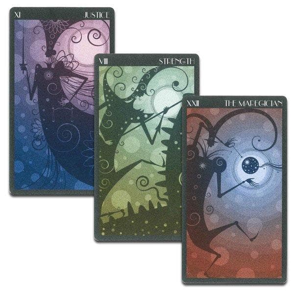 【正規品タロットカード】独特のシルエットデザインの世界観✨月影の魔術師のデッキ