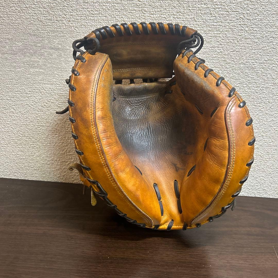 Mizuno Pro 硬式キャッチャーミット　オレンジ