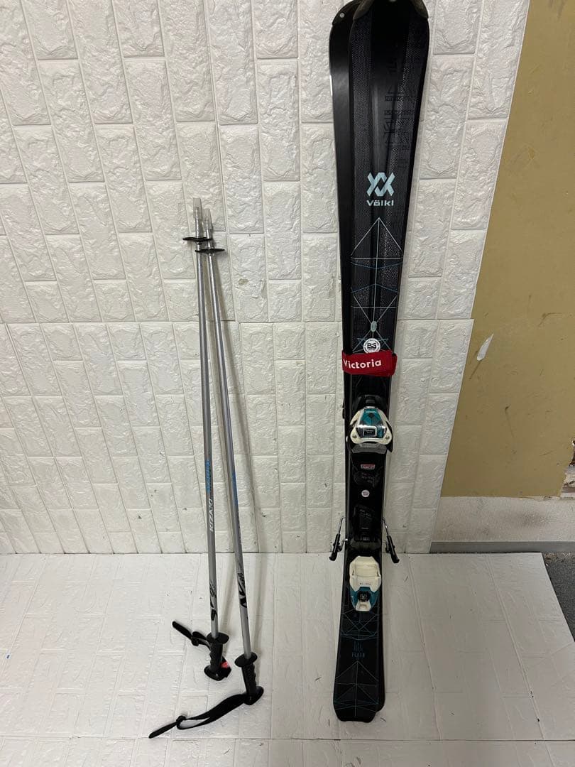 【川口市引き取り限定】Völkl スキー ビンディング付き 黒