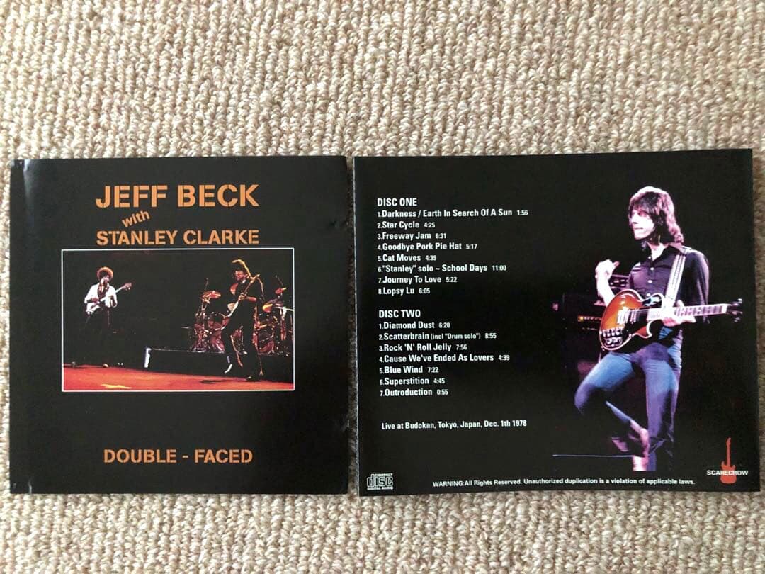 JEFF BECK STANLEY CLARKE 5CD 来日パンフレット