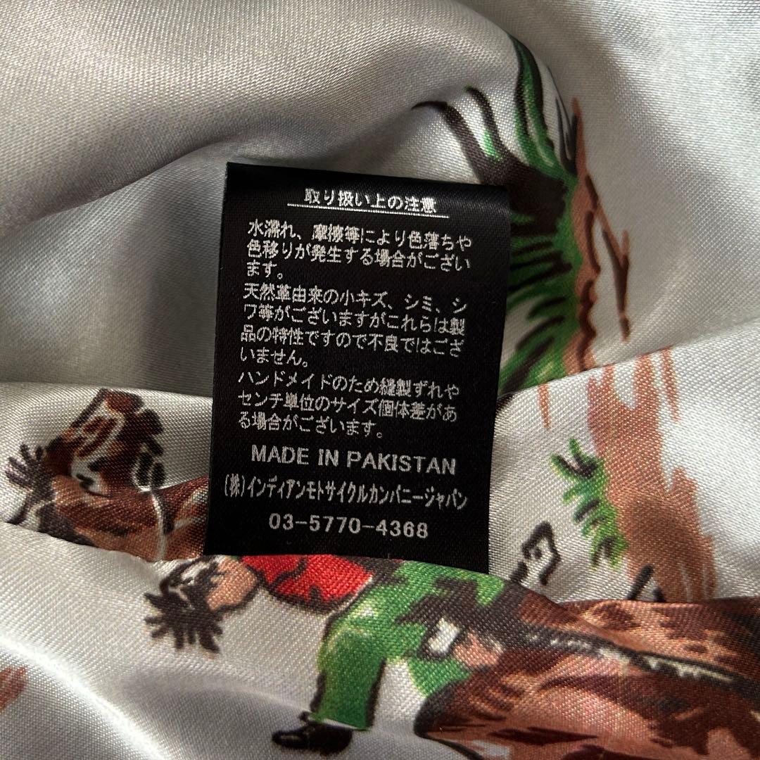 Indian レザー コーチジャケットXL 小峠ブルー