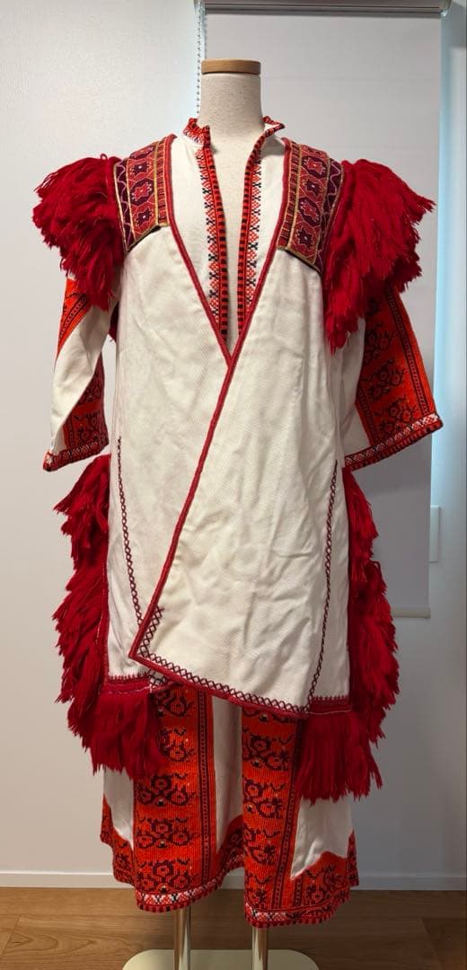 民族衣装 フォークダンス衣装 北マケドニア風 ハンドメイド 4点セット