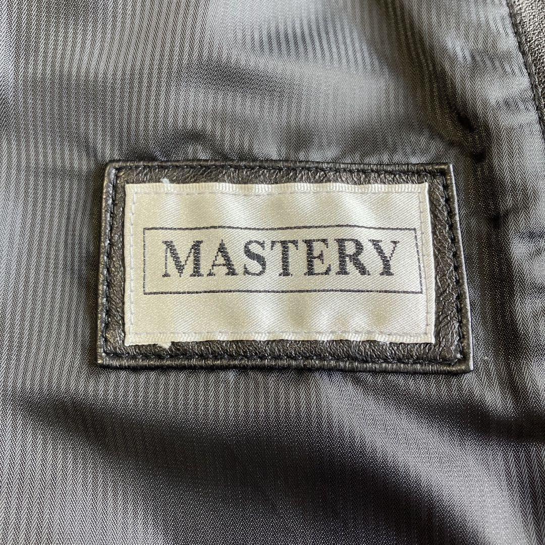 ◎美品 激レア MASTERY ラムレザーテーラード 2B L 黒 人気の本革1