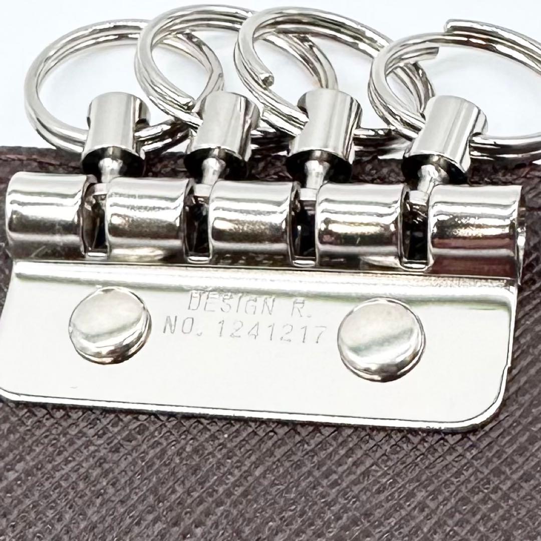 希少 未使用✨BURBERRY ノバチェック 4連キーケース レザー ブラウン