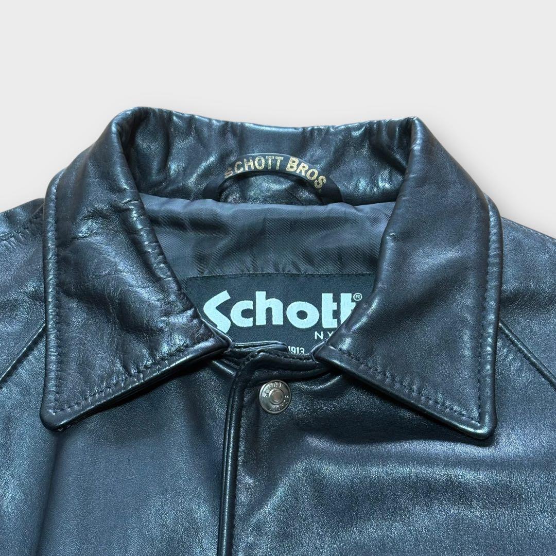 Schott レザーコーチジャケット USA製 ワンスター ケンコバ