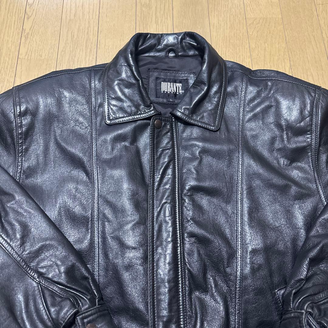 90s レザージャケット　牛革　DURANTE