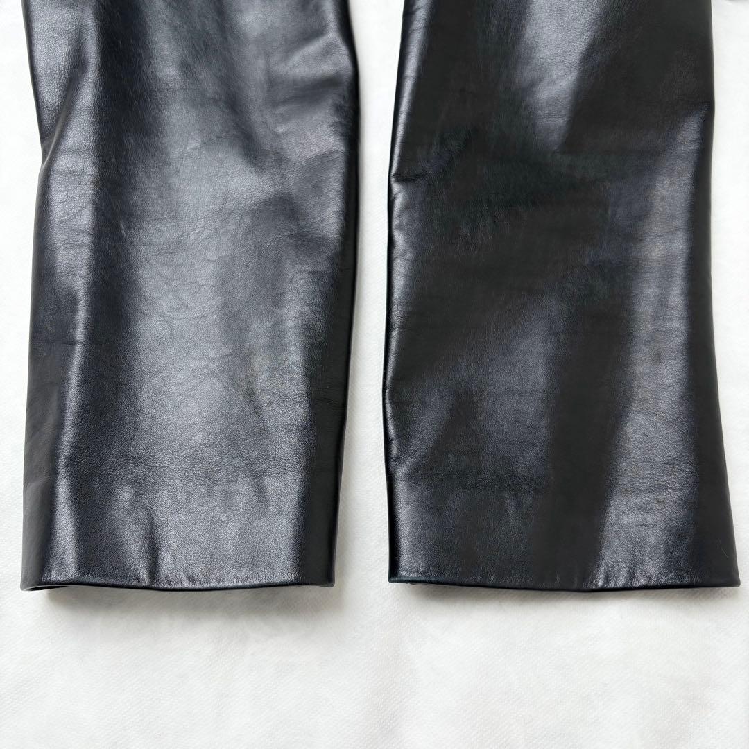 DIOR HOMME 02SS エディ期 レザージャケット 本革 ラム 50