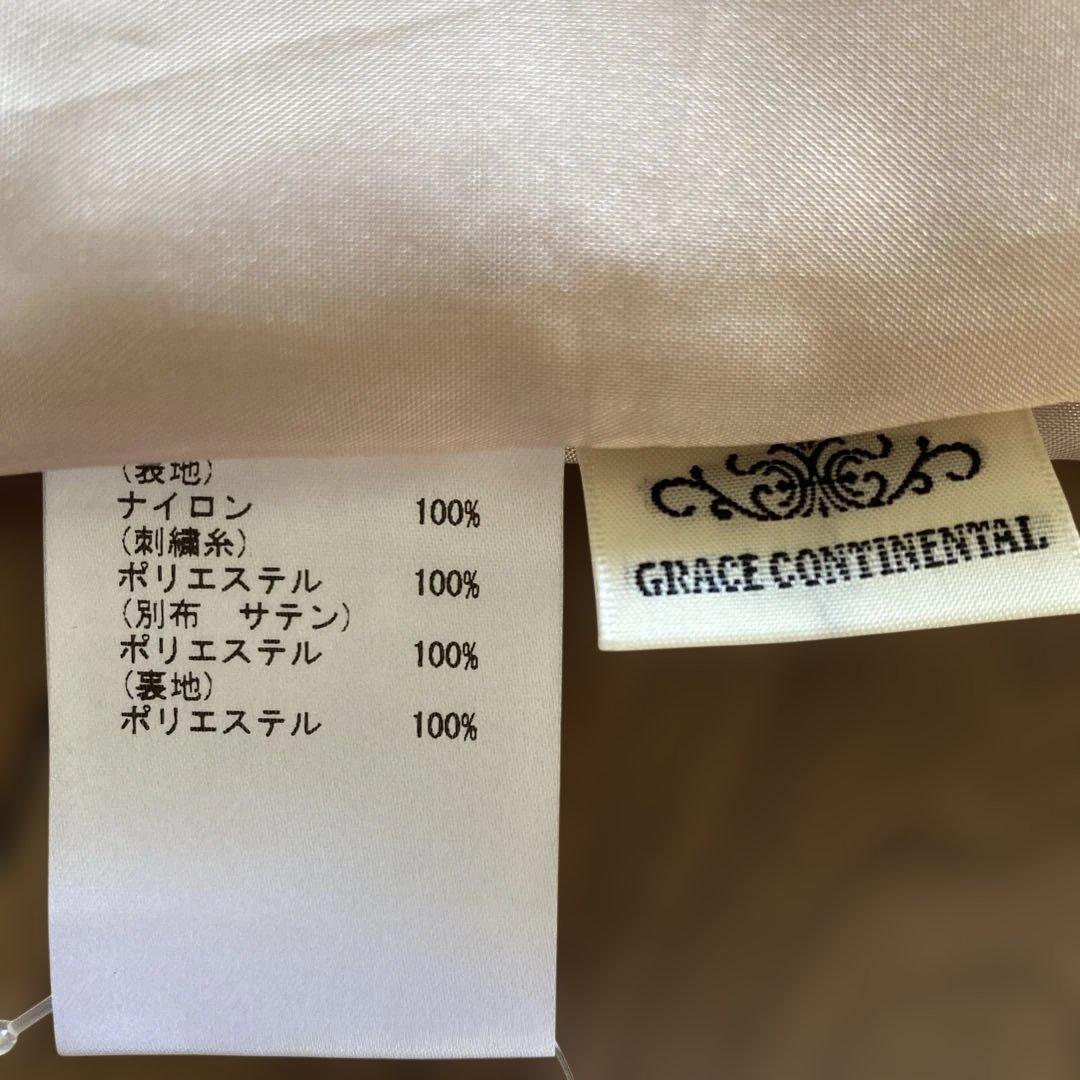 GRACE CONTINENTAL チュール花柄刺繍ワンピース 38 M