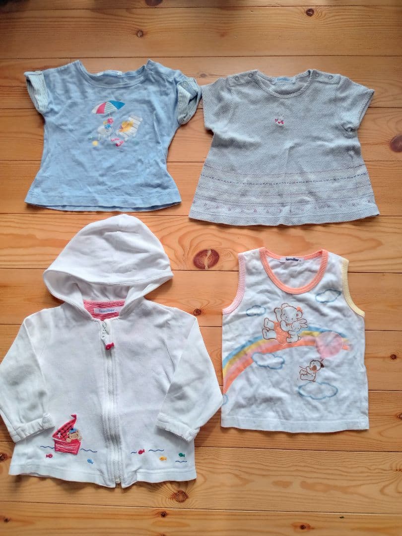 全てファミリア‼️女の子80cm春夏物13点セットまとめ売り★おまとめ半袖長袖