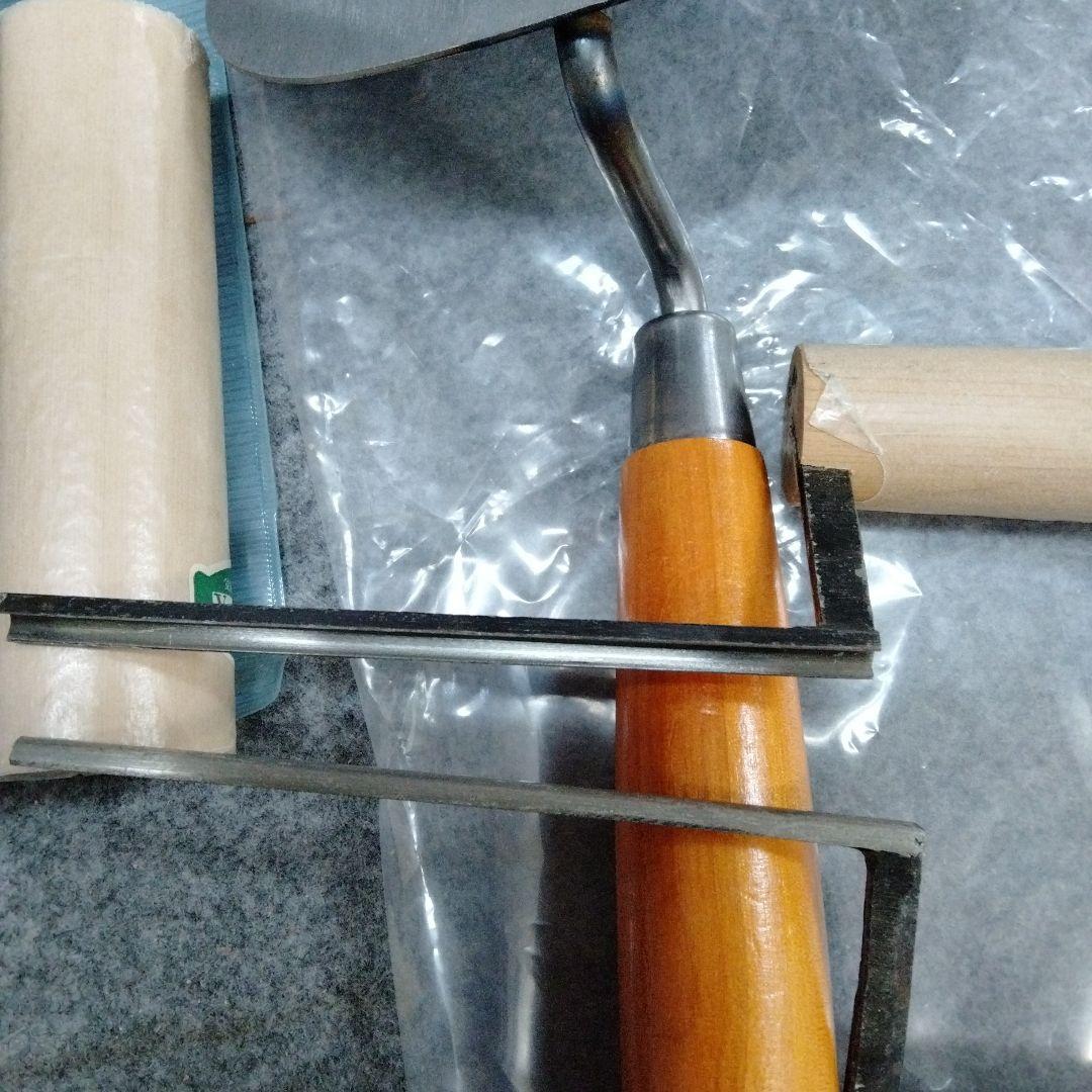 鏝セット　５丁　レンガコテ　目地　中塗　柳刃　コテサイズ変更有り