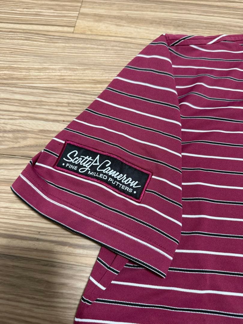 Scotty Cameron ポロシャツ 赤紫 ストライプ
