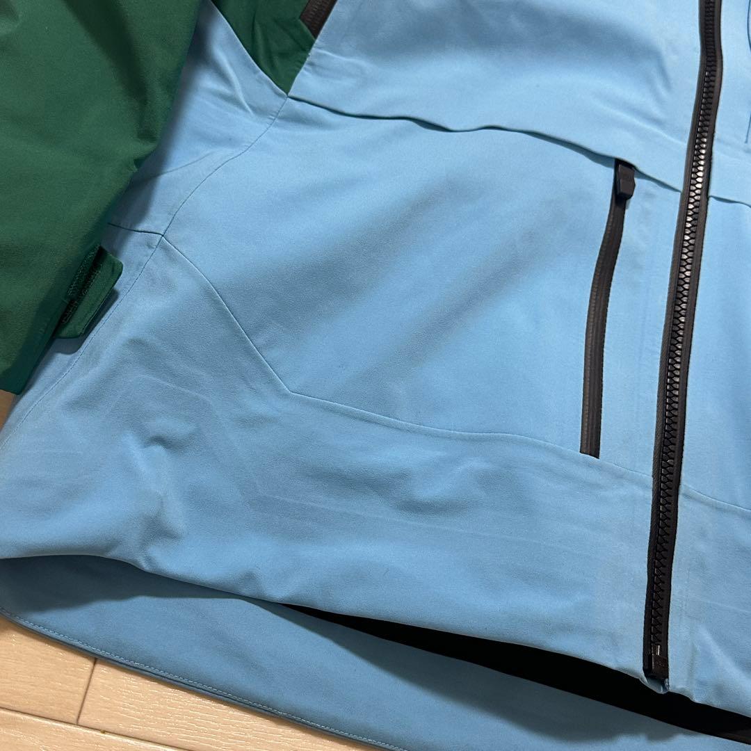 The North Face フード付き レディース スキーウェア 緑/青