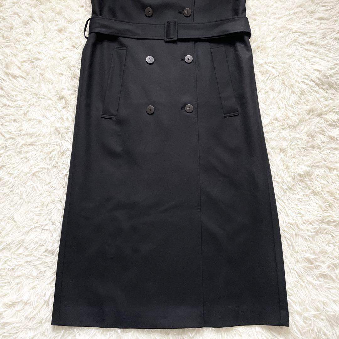 【極美品】セオリーリュクス　ベルト付トレンチ ジレ　ロング　定価75,900円