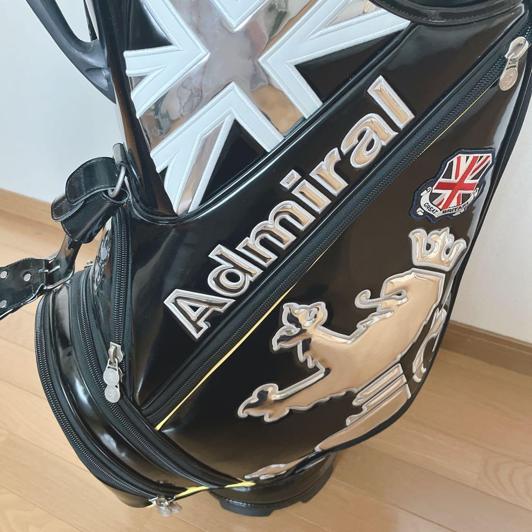 K140 美品！Admiral アドミラル ブラックエナメル キャディバッグ