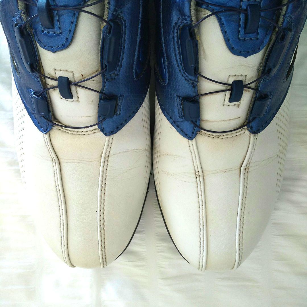 美品 le coq sportif ゴルフシューズ 25cm ダイヤル スパイク