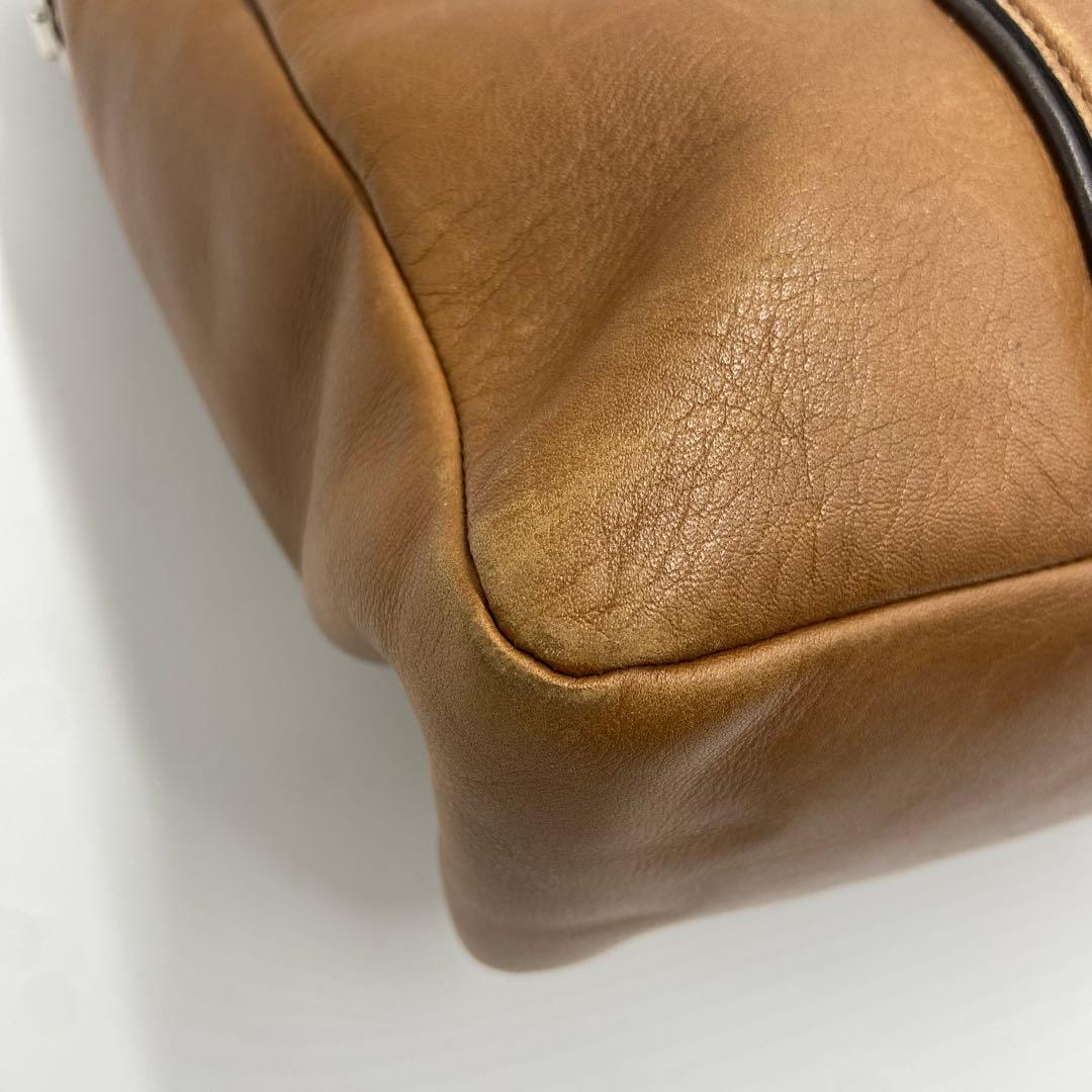 COACH コーチトートバッグ 5128 ブラウン 大容量 A4 レザー